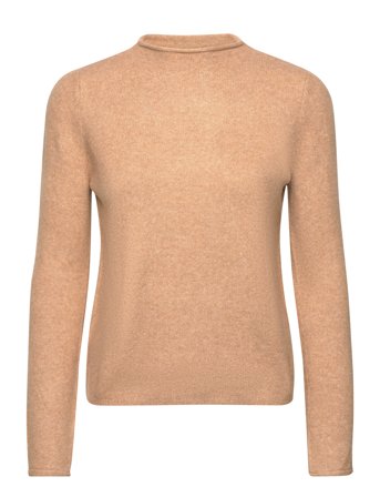 High Collar Sweater Beige Mango