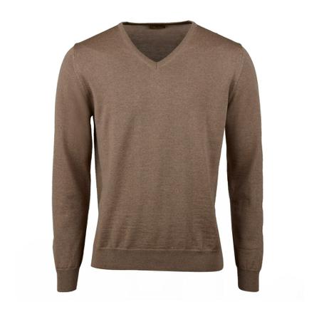 Stenströms, Round-neck Knitwear Bruin, Heren, Maat:M