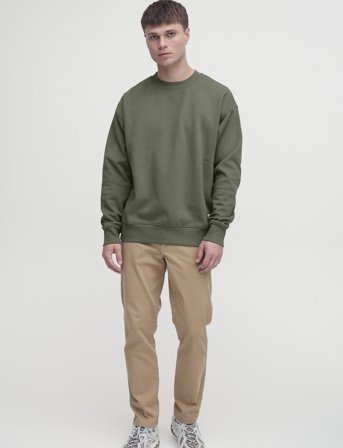 Solid Sdlenz Crew Sw - Green - M