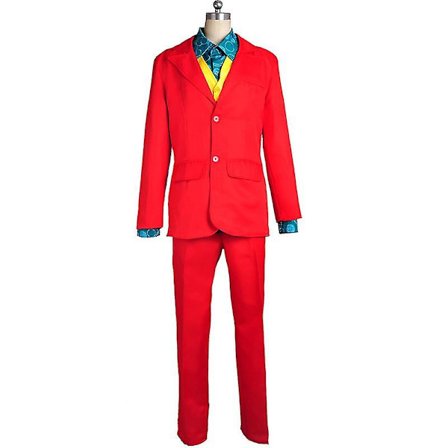 Herre Klovn Cosplay Kostyme Film Joker Dress Arthur Fleck Fancy Dress -a