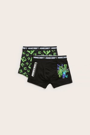 Kappahl | Boxerkalsonger Minecraft 2-pack | Svart