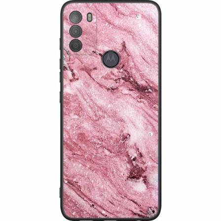 Motorola Moto G50 Svart Skal Rosa