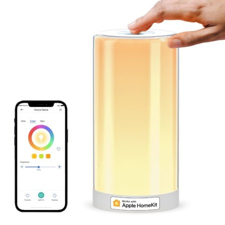 Smart Bord Lampa RGB LED Wi-Fi Natt Lampa 6W Touch Sensor Dimbar Sängbord Ljus Support Alexa Google Assistent