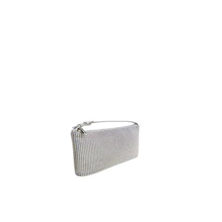 Mango Rhinestone crystal purse Grå, Dame Håndtasker, Størrelse: ONE Size