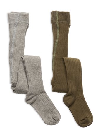 Minymo | Stocking - Solid Rib 2-Pack | 116R