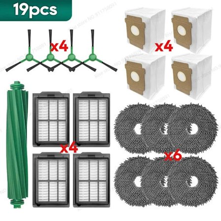 Kompatibel til iRobot Roomba Plus 405 / 505 Combo Reservedele Tilbehør Moppeklud Støvpose