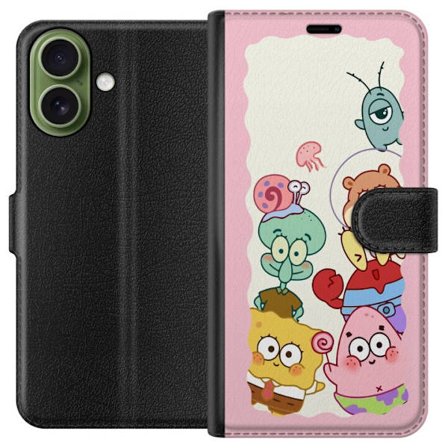 Kompatibel Tegnebogsetui til Apple iPhone 17 SvampBob Firkant