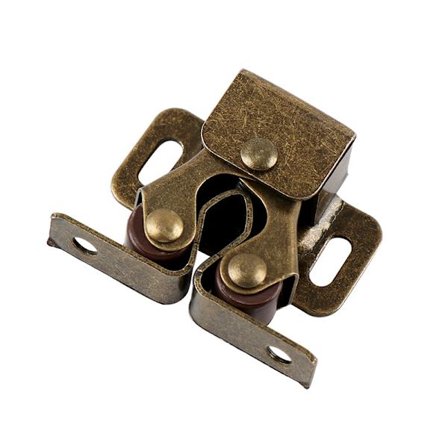 12 stk. skaplåser med dobbeltrullende dørhasper, sinkbelagt skaplåser, dørlukkere for kjøkkenskap, skap og skuff