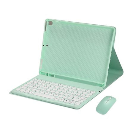 Fodral med Trådlöst Tangentbord och Mus för Galaxy Tab S6 Lite 10.4 Halksäker Grön