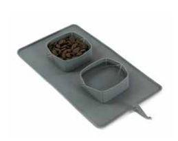 Reiseskåler på Sammenleggbar Matte - 45x26cm