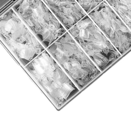 600 st Korta Nagelspetsar Korta Ovala Halvtäckande Lösnagelspetsar 12 Storlekar Lösnagelspetsar Med Låda