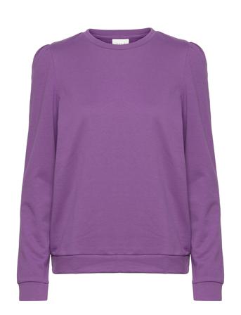 Virustie L/S Sweat Top Sweat-shirt Genser Lilla Vila