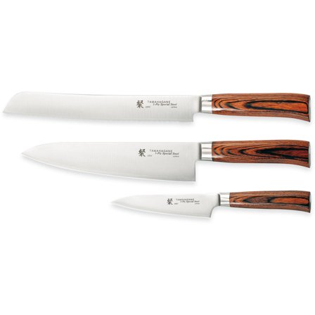 Tamahagane SAN Knivsæt 3 dele SN-1105, SN-1108 & SN-1118 - Brun | KitchenOne