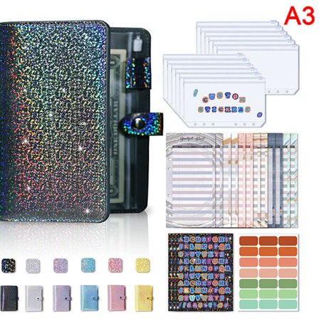 A6 Binder Pehmeä nahkainen kirjekuorikansio ja Budget