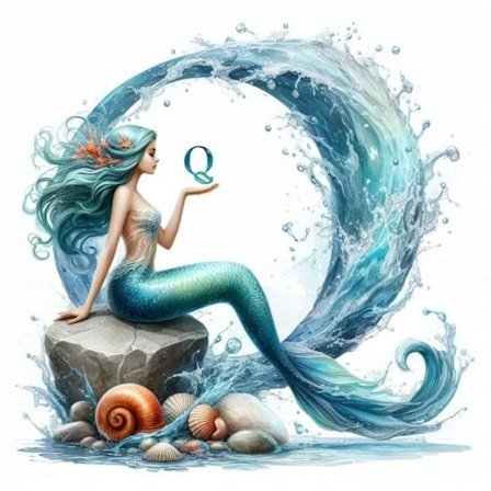 Fisk Alfabet Affisch Q 21x30 cm