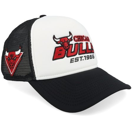 New Era - NBA Svart trucker Caps - Chicago Bulls NBA Graphic White/Black A-Frame Trucker @ Hatstore