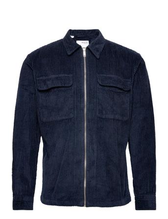Slhloosejake Overshirt Cord Ls Overshirts Sininen Selected Homme