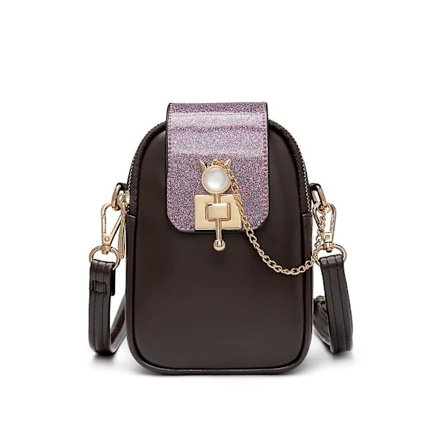 Mobiltelefon Taske Kvinder Crossbody Lodret Mini Taske Kvinder Skuldertaske Student Lynlås Lille Taske