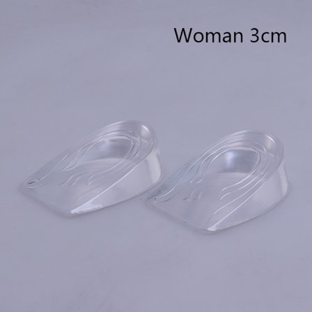 1 Par Høydeløft Herre Dame Sko Innersåle Silikon Hælinnlegg