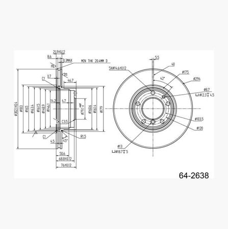 BROMSSKIVA - Biltema