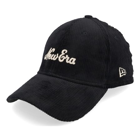 New Era - Musta adjustable Lippis - Ne Script Corduroy 39THIRTY Black Adjustable @ Hatstore