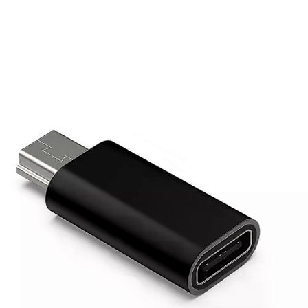1~10 stk. Mini USB til Type C Adapter 5 Pin Han Mini USB til Hun USB Type C Dataoverførselsstik til MP3 Kamera PC