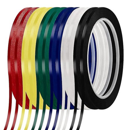 12 1/8 tum vit tavletejp, pinstripe tejp whiteboard tejp självhäftande grafisk rutnät markeringstejp,