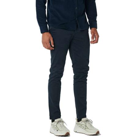 No Excess, Pants chino garment dyed stretch re carbon blue Blauw, Heren, Maat:W35