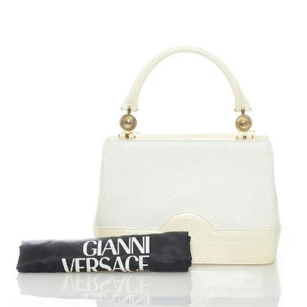 Versace Pre-owned Handväska vit, Dam Vintage Väskor, Dam, Storlek: ONE SIZE