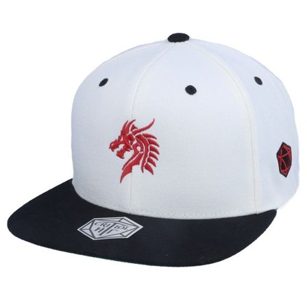 Critiql Hit - Vit snapback Keps - Red Dragon Logo Natural/Black Snapback @ Hatstore