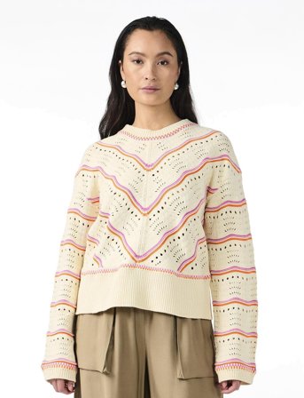 YAS Yaslimera Ls Knit Pullover S. - Beige - S