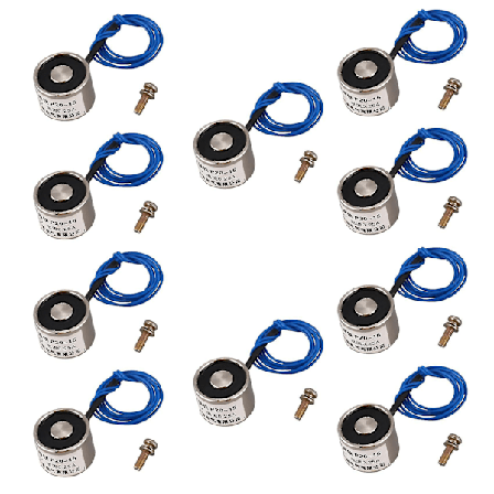 10x Sugna Elektriske Løftemagneter Elektromagnet 12vdc 2.5kg 5.5lb 20x15mm