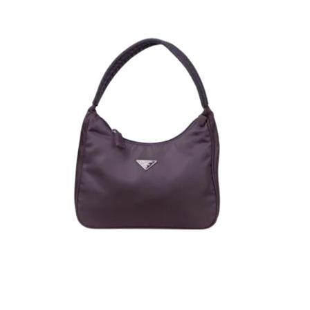 Prada Vintage Pre-owned Nylon prada-Tass , Paars , Dames , Maat: ONE Size Vintage Tassen