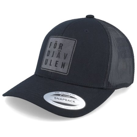 Kränkt! - Noir trucker Casquette - För Djävulen Patch Black Trucker @ Hatstore