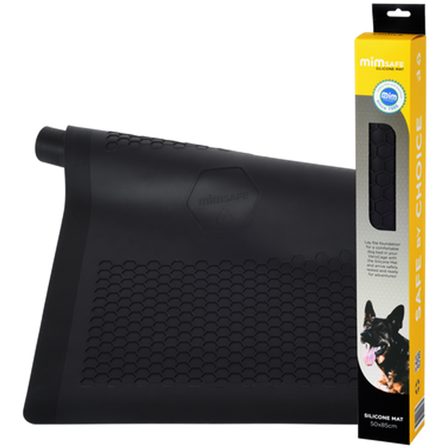 MimSafe - Silikonmatte - Silikonmatte svart 85 x 50 cm - Hund - Hundebur & transportvesker - Burtilbehør & kjølematter - ZOO.no