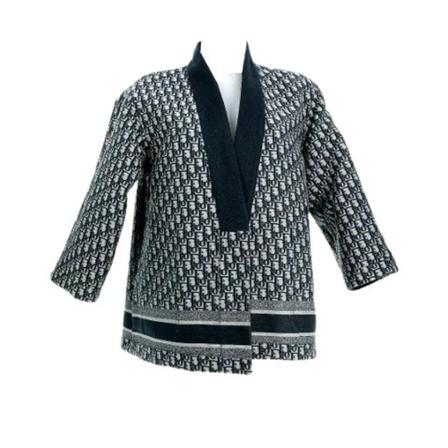 Dior Vintage, Pre-owned Cotton outerwear Blauw, unisex, Maat:S,Katoen