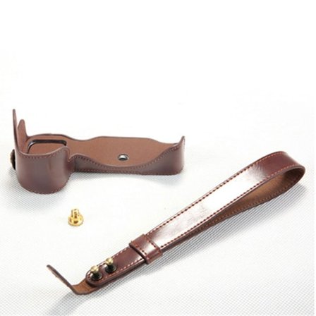 Nikon Z7 holdbart læder etui - Kaffe