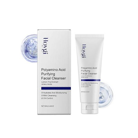 Hoygi Aknere rengör skonsamt porerna, tar bort akne, är uppfriskande och inte stram, och återfuktar och hydrerar ansiktet