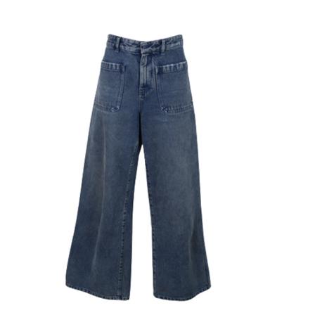 Dior Vintage, Pre-Owned Jean Facked Cotton Blauw, Dames, Maat:S,Katoen
