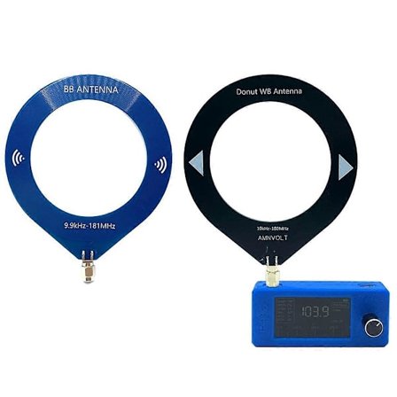 SI4732 Mini Radiomottaker + 2XLoop Antenne 9.9KHz-181MHz Bærbar Kortbølgeradiomottaker SW LW AM FM SSB SI4732 Radio B