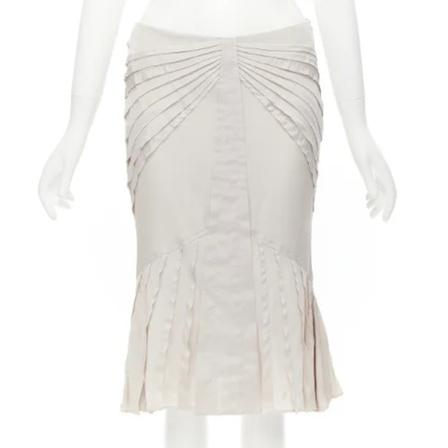 Gucci Vintage, Pre-owned Skirts Grijs, Dames, Maat:S