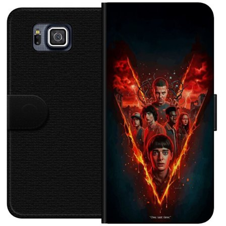 Yhteensopiva Lompakkokotelo Samsung Samsung Galaxy Alpha Stranger Things tulinen juliste Eleven Mike Will ja porukka dramaattinen Netflix-suunnittelu