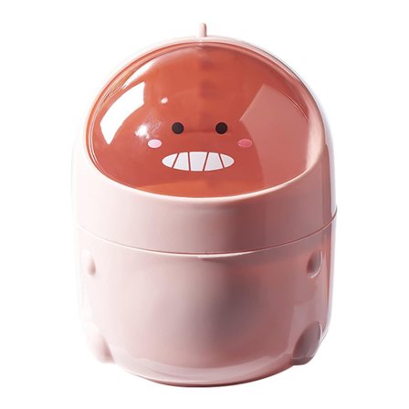 Mini Skraldespand, Lille Skraldespand, Pink, Bordskraldespand med Låg