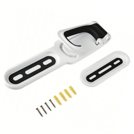 Vertikal cykelväggfäste Enkel användning Praktisk cykelupphängning Cykelväggfäste för garage Svart Vit