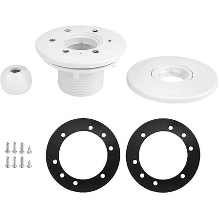 Svømmebasseng Sugedyser Dyseutløp Svømmebasseng Sugedyser Spa Jet Dyse For Spa, 2 tommer 360 Grader Roterbar Basseng Spa Massasje Dyse Retur