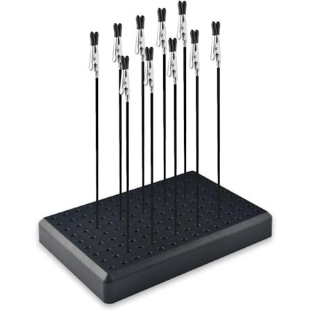 Laadukkaat 10 kappaleen alligaattoripidikkeet pohjatelineellä airbrushille, valokuville, muistioille ja muille malli- ja pienoismallirakennuksille