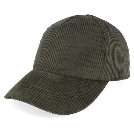 Wigéns - Grønn adjustable Caps - Baseball Corduroy Olive A-Frame Adjustable @ Hatstore