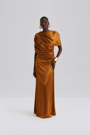 Malina - Cassia maxi dress - 46 - Amber