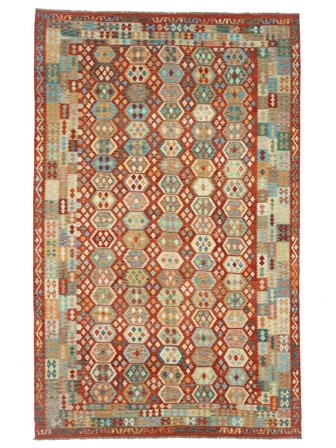 Hand Woven Kilim Afghan Old Style Rug 305X486