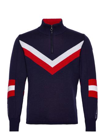 Hafjell Zipup Men Knitwear Half Zip Pullover Multi/mönstrad We Norwegians